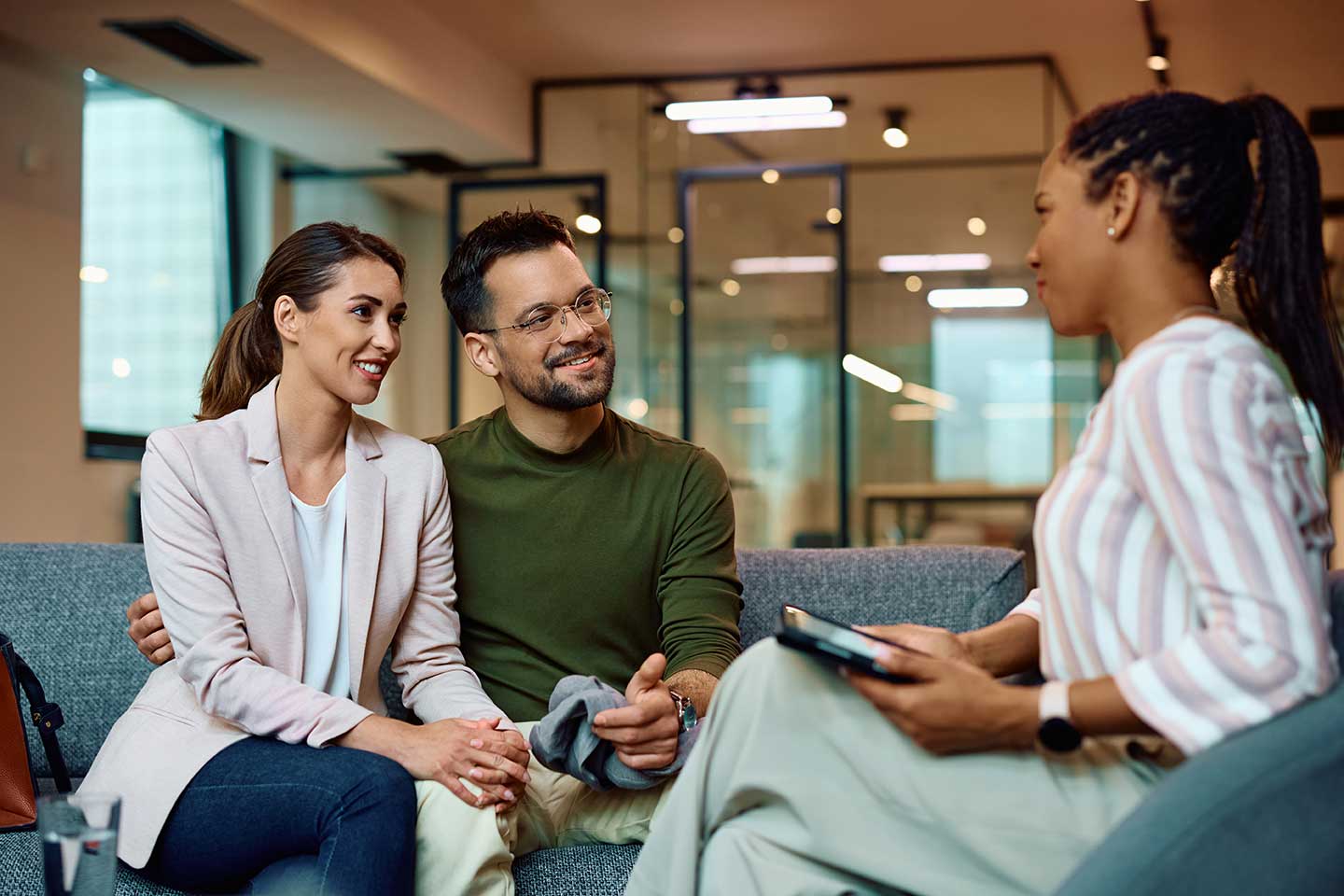 Couple working with a fiduciary financial advisor