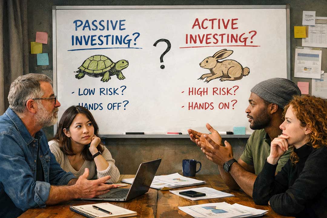 Group deciding on passive or active investing
